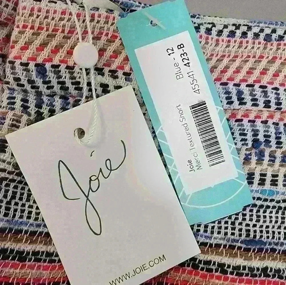 Joie Merci Textured Multi Color Shorts Size 12 - Picture 5 of 13